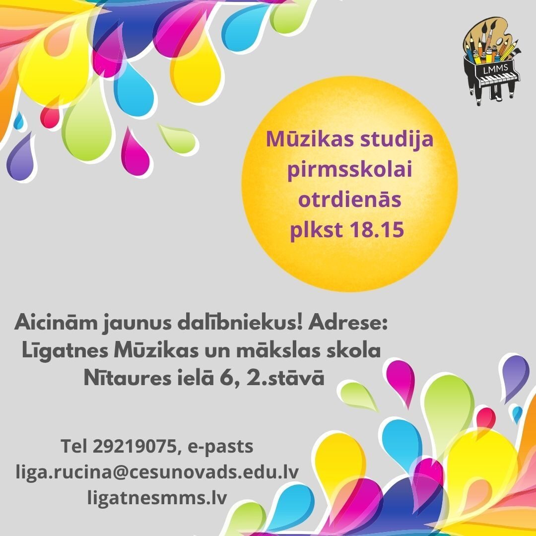 Aicinām dalībniekus mūzikas studijā!